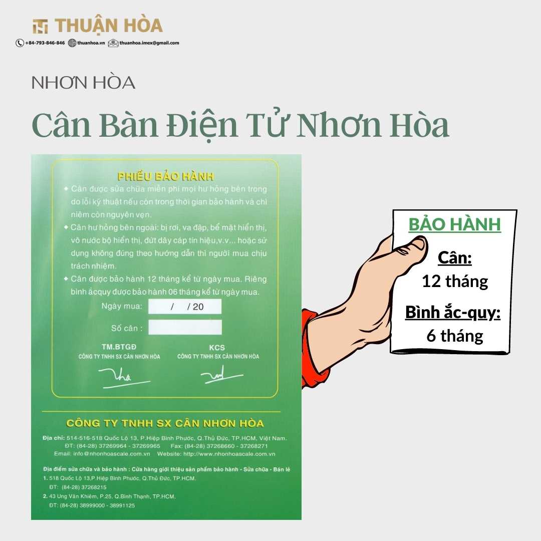 Phieu Bao Hanh Can Dien Tu Nhon Hoa