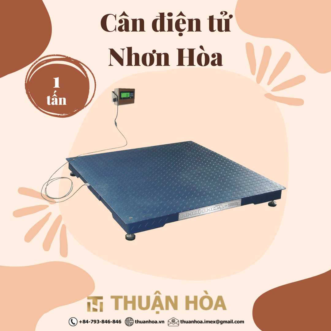 Cân Sàn Điện Tử 1 Tấn Nhơn Hòa