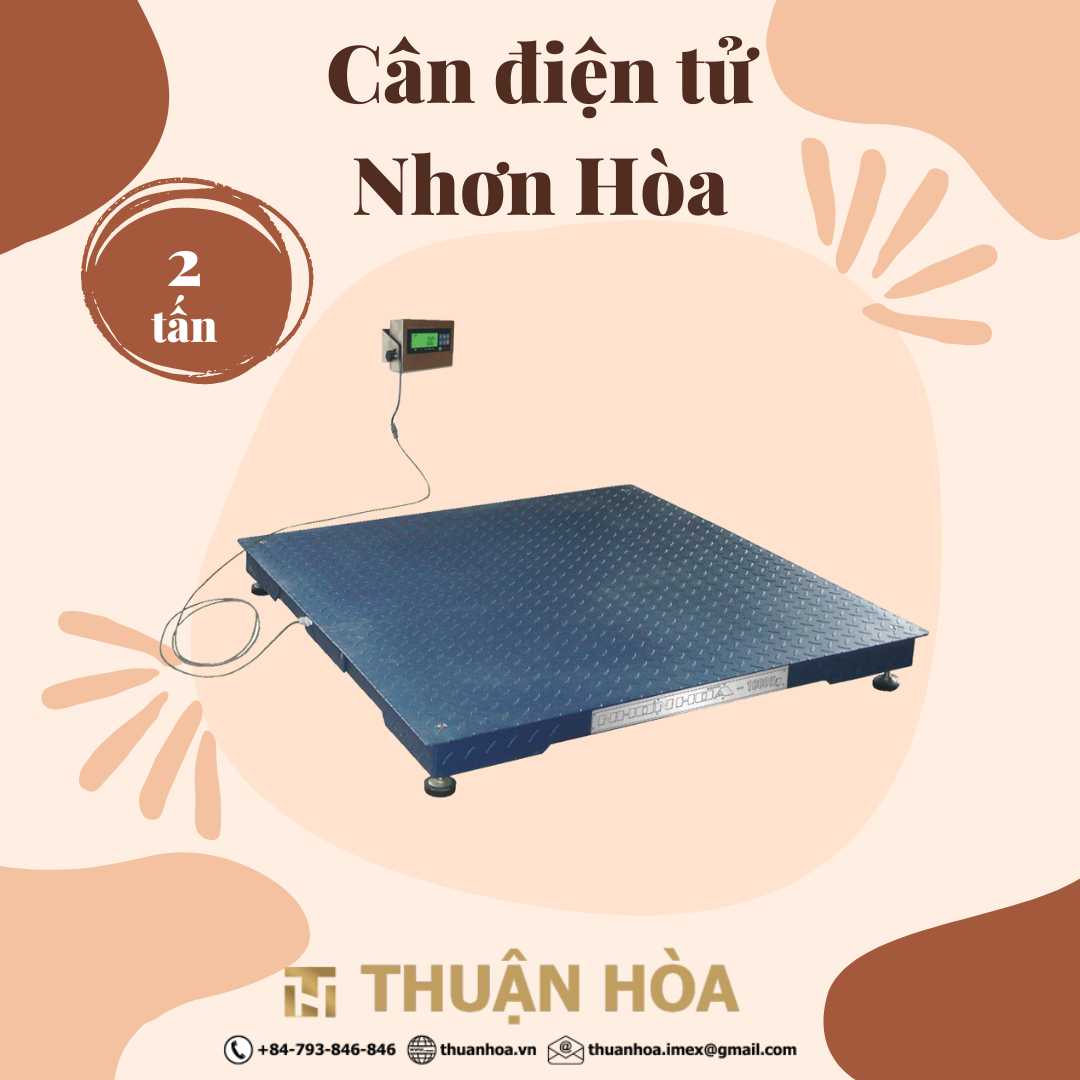 Cân Sàn Điện Tử 2 Tấn Nhơn Hòa