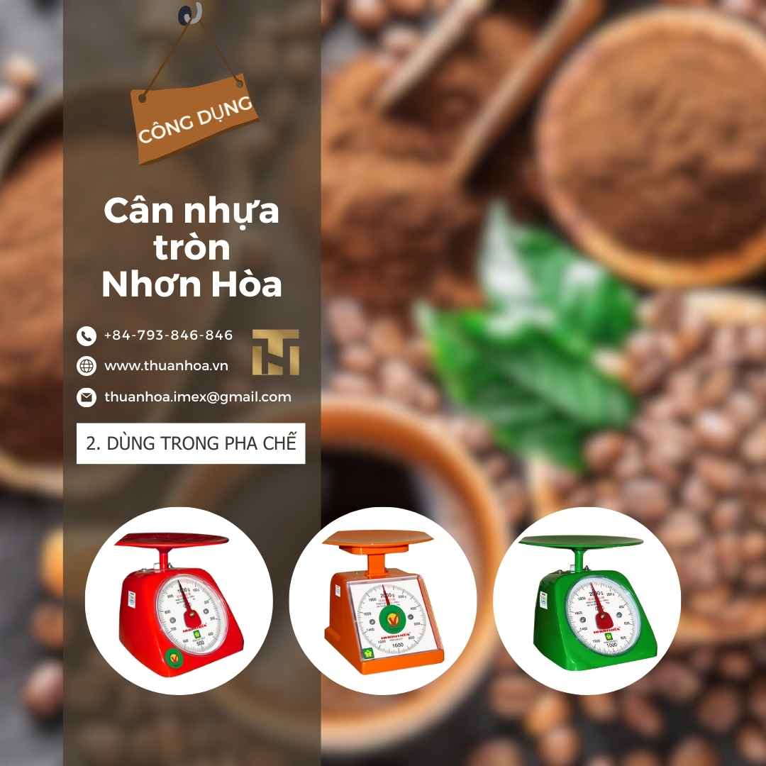 Cân Nhựa Tròn Nhơn Hòa Dùng trong pha chế