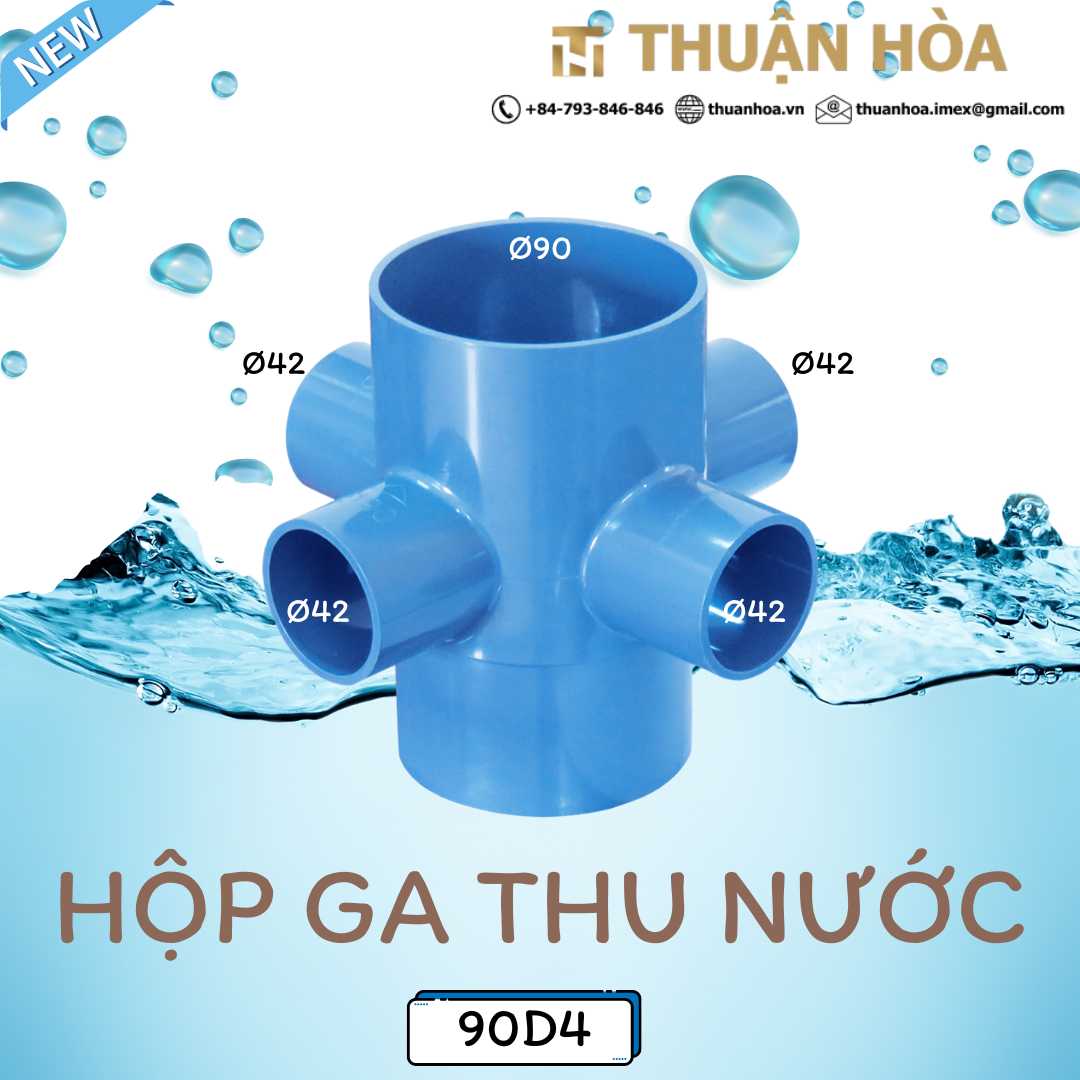 Hộp Ga Thu Nước Phòng Tắm 90D4