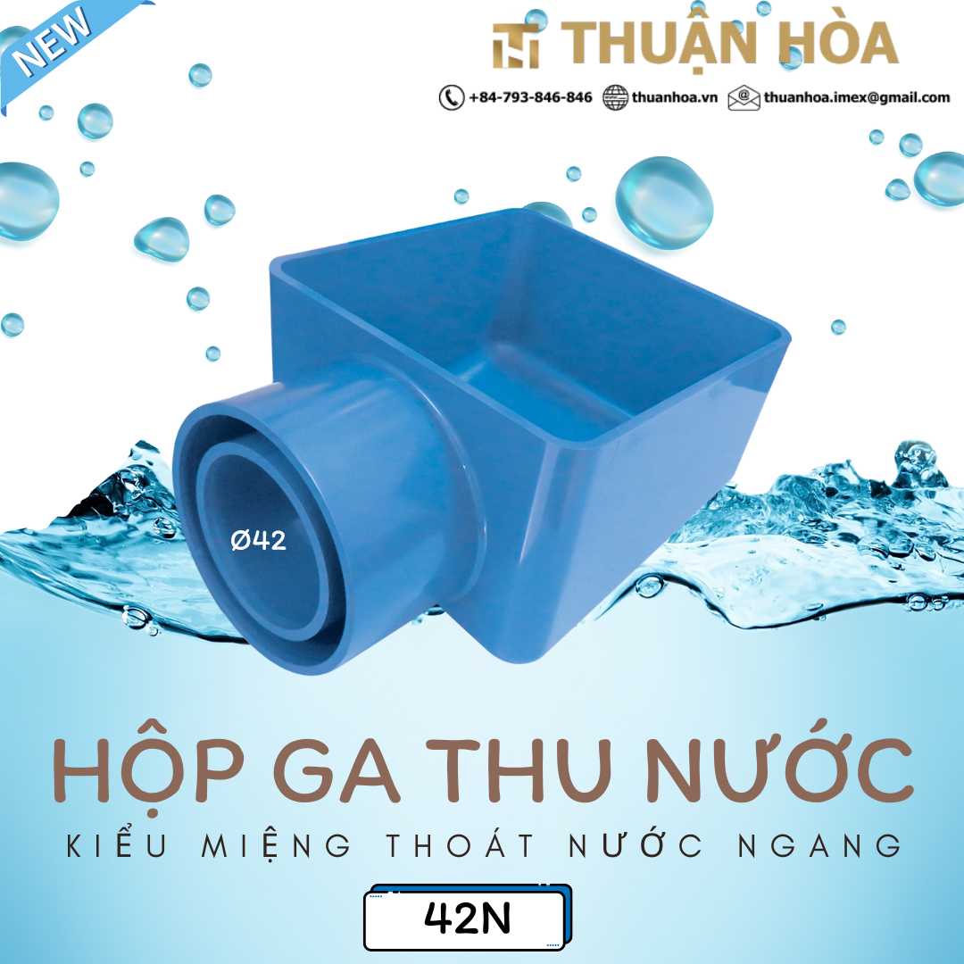 Hop Ga Thu Nuoc Ban Cong San Thuong Kieu Mieng Thoat Nuoc Ngang 42N