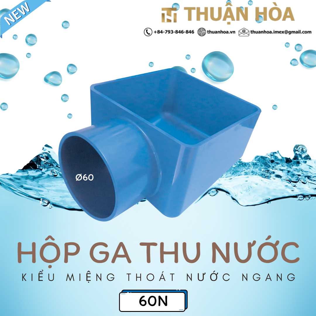 Hop Ga Thu Nuoc Ban Cong San Thuong Kieu Mieng Thoat Nuoc Ngang 60N