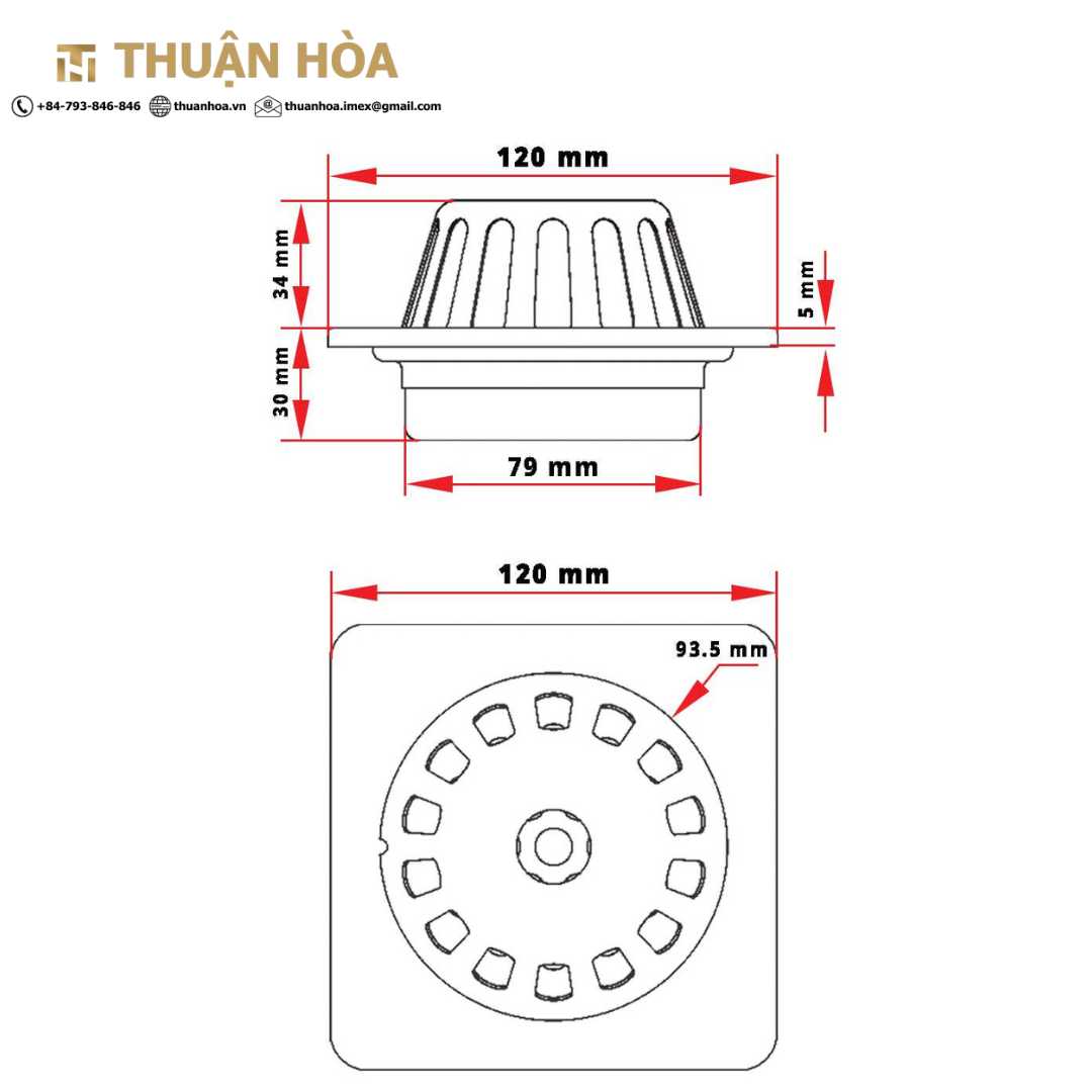 Cau tao co ban của pheu thu nuoc ban cong san thuong