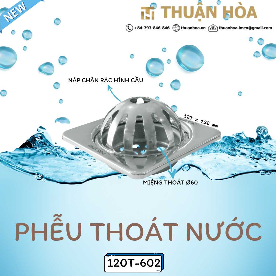 Phễu Thu Nước Ban Công Nhơn Hòa 120T-602