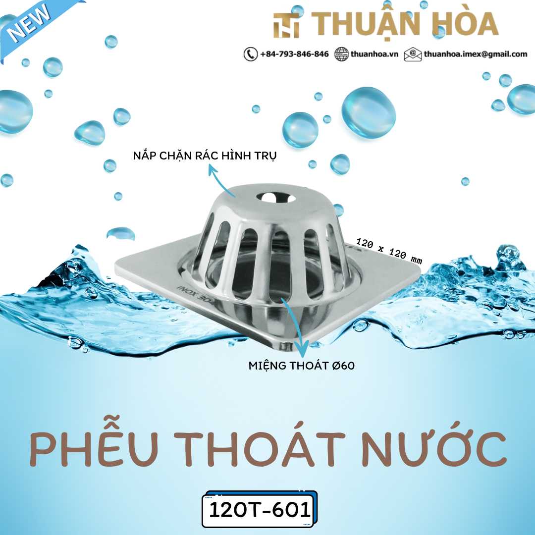 Phễu Thu Nước Ban Công Nhơn Hòa 120T-601