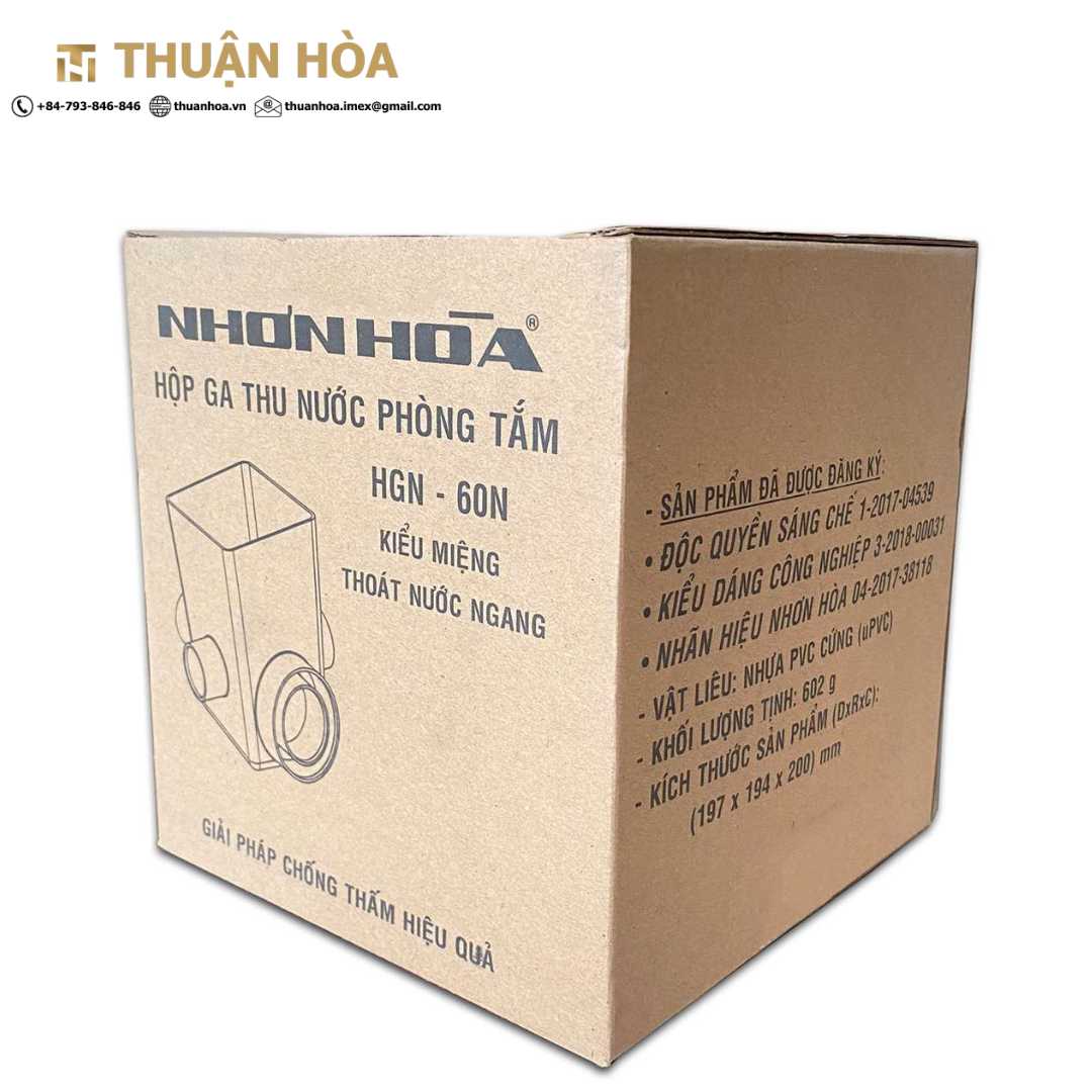 Hộp Ga Thu Nước Phòng Tắm 60N