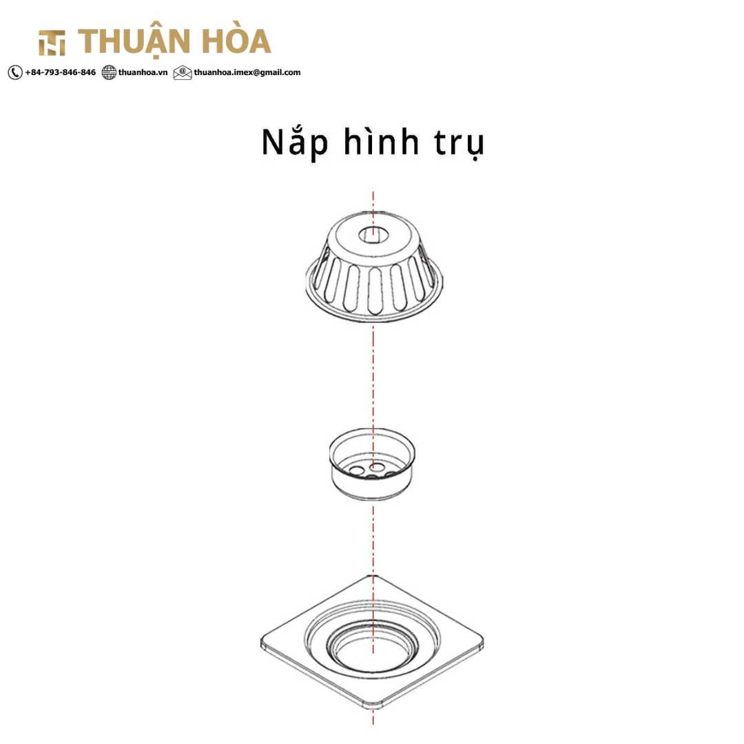 Phễu Thu Nước Ban Công Nhơn Hòa 120T-601