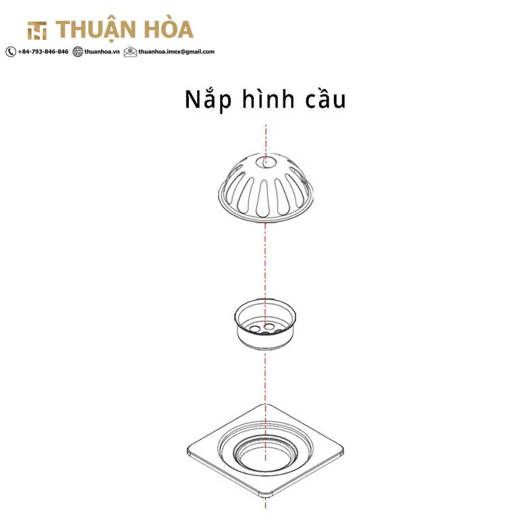 Phễu Thu Nước Ban Công Nhơn Hòa 120T-602