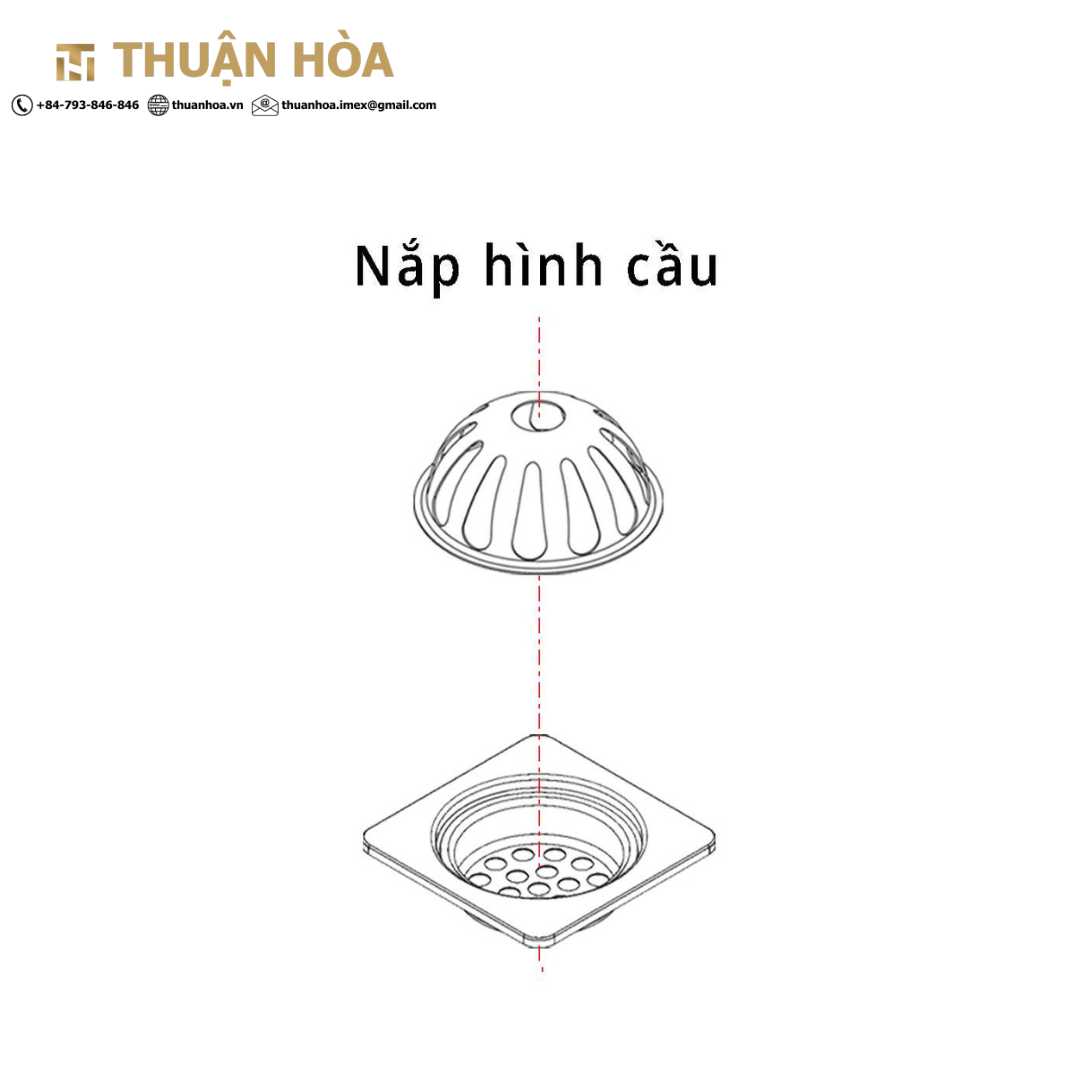 Phễu Thu Nước Ban Công Nhơn Hòa 120T-902